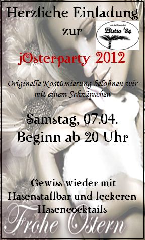 Flyer Josterparty 2012