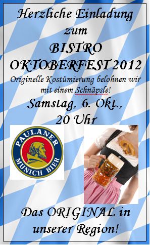 Oktoberfest 2012 Flyer