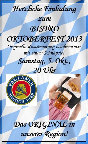 Oktoberfest 2013 Flyer